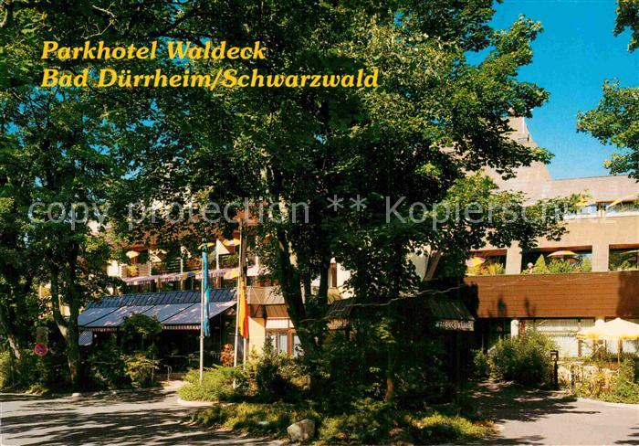 Ak Ansichtskarte Bad Duerrheim Parkhotel Waldeck Mit Waldeck