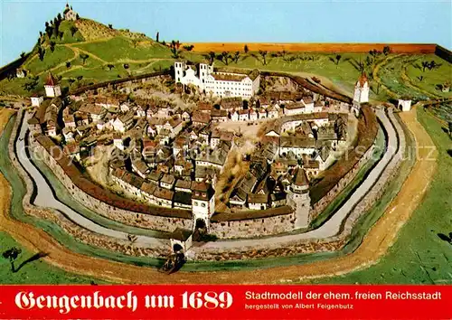AK / Ansichtskarte Gengenbach Modell der Stadt um 1689 Kat. Gengenbach Schwarzwald