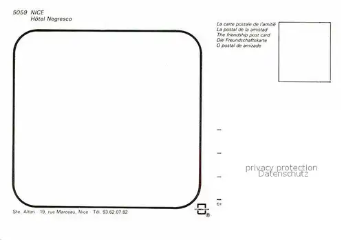 AK / Ansichtskarte Nice Alpes Maritimes Hotel Negresco  Kat. Nice
