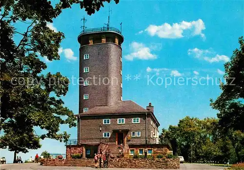 AK / Ansichtskarte Hohe Bracht Aussichtsturm mit Vogelwarte und Wetterstation Kat. Lennestadt