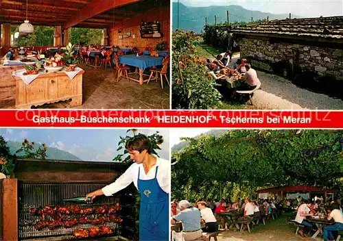 AK / Ansichtskarte Tscherms Gasthaus Buschenschank Heidenhof Kat. Meran Suedtirol