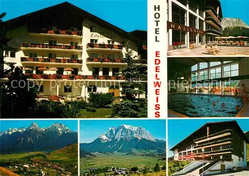 AK / Ansichtskarte Lermoos Tirol Hotel Edelweiss Hallenbad Sonnalm Kat. Lermoos