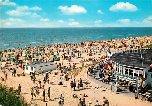 AK / Ansichtskarte Wijk aan Zee Strand Nordzee Pavillon Kat. Niederlande