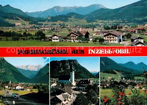 AK / Ansichtskarte Inzell Panoramen Kirche Kat. Inzell