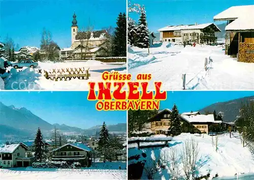 AK / Ansichtskarte Inzell Kirche Winterlandschaften Kat. Inzell