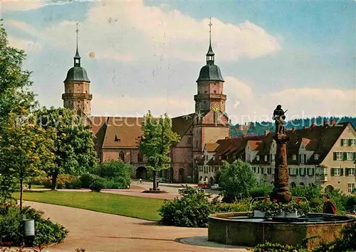 AK / Ansichtskarte Freudenstadt Marktplatzanlagen Stadtkirche Kat. Freudenstadt