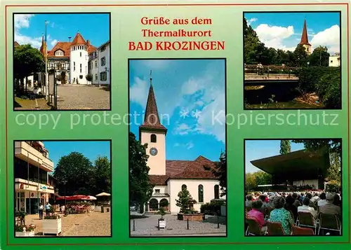 AK / Ansichtskarte Bad Krozingen Thermalbad Kirche Konzert Stadtansichten Kat. Bad Krozingen