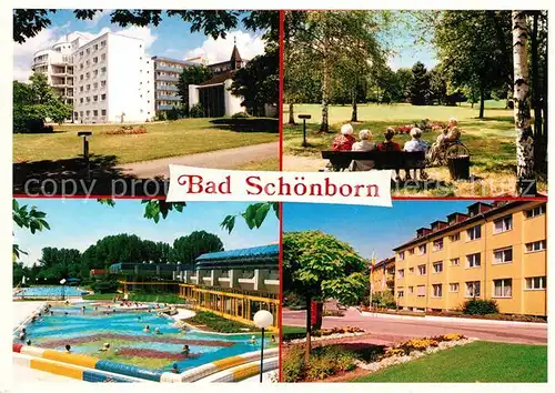 AK / Ansichtskarte Bad Schoenborn Kurklinik Schwimmbad  Kat. Bad Schoenborn