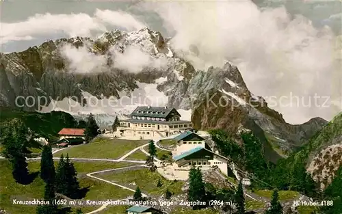 AK / Ansichtskarte Kreuzeckhaus Bergstation Zugspitze Kat. Garmisch Partenkirchen