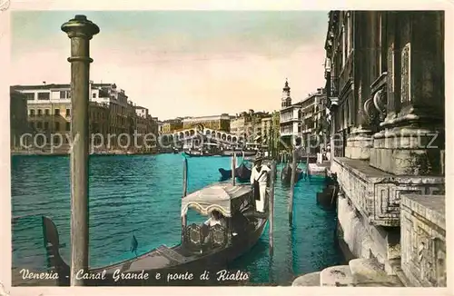 AK / Ansichtskarte Venezia Venedig Canale Grande Rialto Bruecke Kat. 