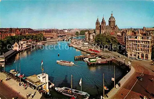 AK / Ansichtskarte Amsterdam Niederlande Prinz Hendrikkade und Sankt Nikolaus Kirche Kat. Amsterdam