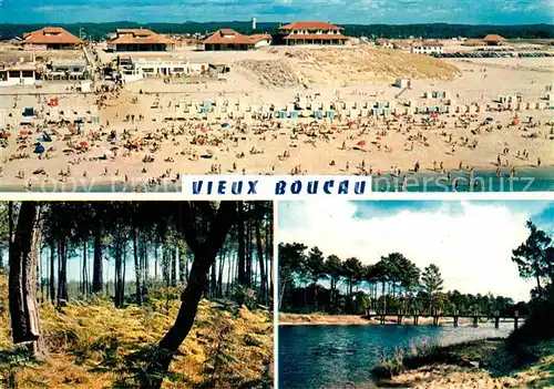 AK / Ansichtskarte Vieux Boucau les Bains La plage Un sous bois La passerelle Kat. Vieux Boucau les Bains