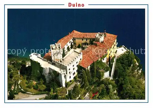 AK / Ansichtskarte Duino Aurisina Schloss Duino Fliegeraufnahme Kat. Italien