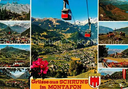 AK / Ansichtskarte Schruns Vorarlberg Teilansichten Seilbahn Kat. Schruns