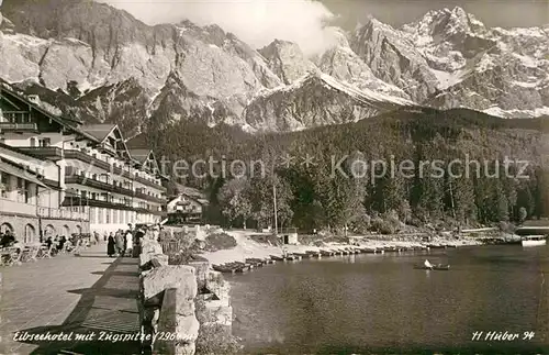 AK / Ansichtskarte Eibsee Hotel Zugspitze Foto H. Huber Nr. 94 Kat. Grainau