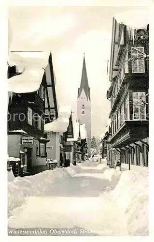 AK / Ansichtskarte Oberstdorf Strassenpartie  Kat. Oberstdorf