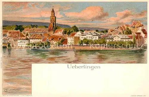 AK / Ansichtskarte ueberlingen Bodensee Kuenstlerkarte C. Biese Kat. ueberlingen