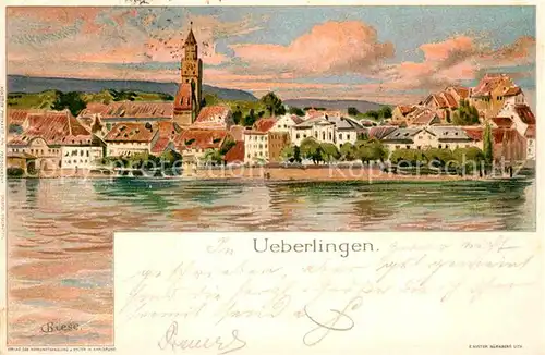 AK / Ansichtskarte ueberlingen Bodensee Kuenstlerkarte C. Biese  Kat. ueberlingen