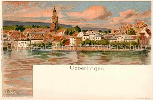 AK / Ansichtskarte ueberlingen Bodensee Kuenstlerkarte C. Biese  Kat. ueberlingen