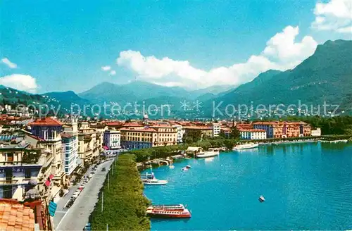 AK / Ansichtskarte Lugano Lago di Lugano Il lungolago