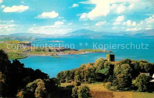 AK / Ansichtskarte Oban Sheperds Hat and Mountains of Mull from above Dunollie Castle Kat. Argyll & the Islands LEC mainland