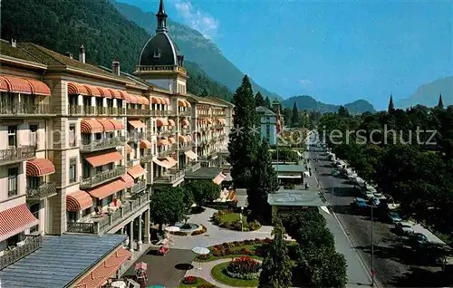 AK / Ansichtskarte Interlaken BE Hoeheweg mit Grand Hotel Victoria und Jungfrau Kat. Interlaken