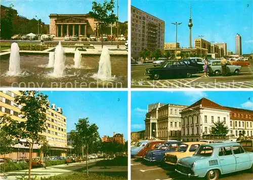 AK / Ansichtskarte Berlin Mahnmal Unter den Linden Karl Marx Allee Interhotel Unter den Linden Operncafe Kat. Berlin