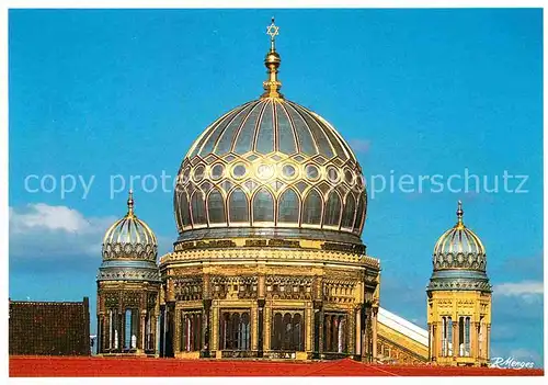 AK / Ansichtskarte Berlin Kuppeln der Neuen Synagoge Oranienburger Strasse Kat. Berlin