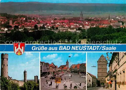 AK / Ansichtskarte Bad Neustadt Panorama Schloss Marktplatz Stadttor Kat. Bad Neustadt a.d.Saale