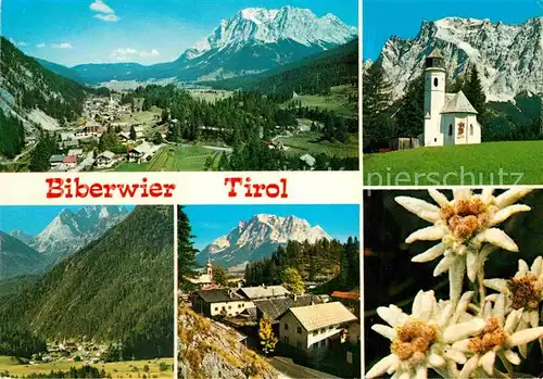 AK / Ansichtskarte Biberwier Tirol Panorama Kirche Teilansicht Edelweiss Kat. Biberwier