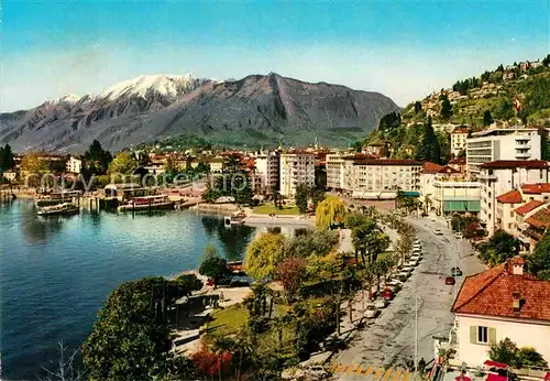 AK / Ansichtskarte Locarno Lago Maggiore Veduta generale e debarcadero