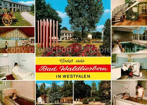AK / Ansichtskarte Bad Waldliesborn Stadtansichten Kurklinik  Kat. Lippstadt