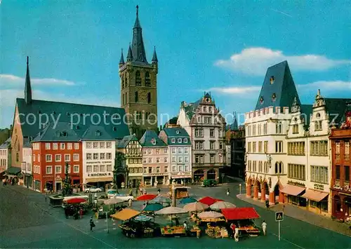 AK / Ansichtskarte Trier Hauptmarkt Marktkirche Sankt Gangolf Steipe Kat. Trier