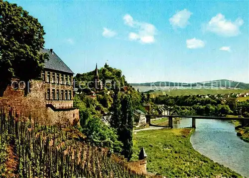 AK / Ansichtskarte Saarburg Saar Burg und Saarbruecke Kat. Saarburg