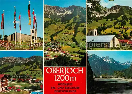 AK / Ansichtskarte Oberjoch Kirche Panorama Teilansicht  Kat. Bad Hindelang