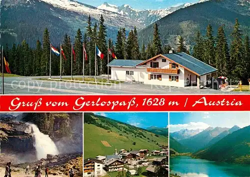 AK / Ansichtskarte Gerlos Pass Panorama Wasserfall  Kat. Gerlos