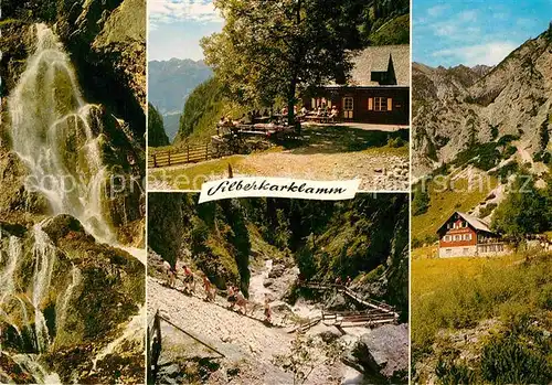 AK / Ansichtskarte Ramsau Dachstein Steiermark Schleierfall und Silberkarhuette Kat. Ramsau am Dachstein