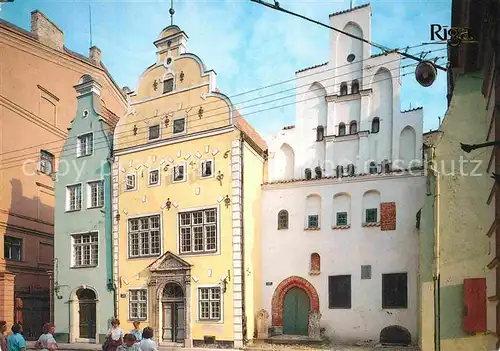 AK / Ansichtskarte Riga Lettland The dwelling Houses Three Brothers Kat. Riga