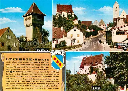 AK / Ansichtskarte Leipheim Stadtturm Schloss  Kat. Leipheim