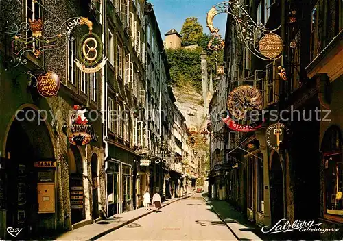 AK / Ansichtskarte Salzburg Oesterreich Getreidegasse in der Altstadt   Kat. Salzburg