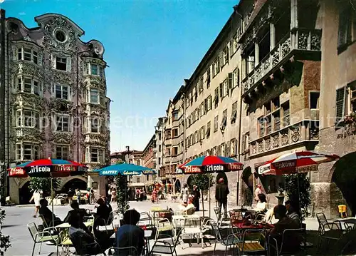 AK / Ansichtskarte Innsbruck Fussgaengerzone in der Altstadt Goldenes Dachl  Kat. Innsbruck