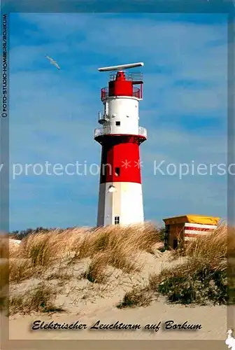 AK / Ansichtskarte Borkum Nordseebad Leuchtturm  Kat. Borkum