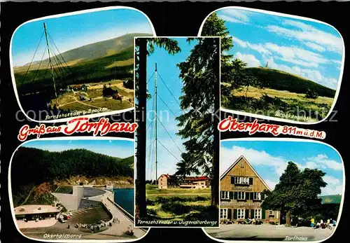 AK / Ansichtskarte Torfhaus Harz Okertalsperre Fernsehsender Brocken Jugendherrberge Kat. Altenau