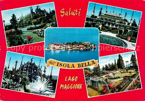 AK / Ansichtskarte Isola Bella Lago Maggiore Fliegeraufnahme Park Teilansicht 