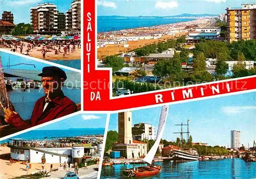 AK / Ansichtskarte Rimini Panorama Strand Kanal  Kat. Rimini