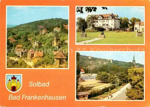 AK / Ansichtskarte Bad Frankenhausen Weinberg Kreisheimatmuseum Soleschwimmbad Kat. Bad Frankenhausen