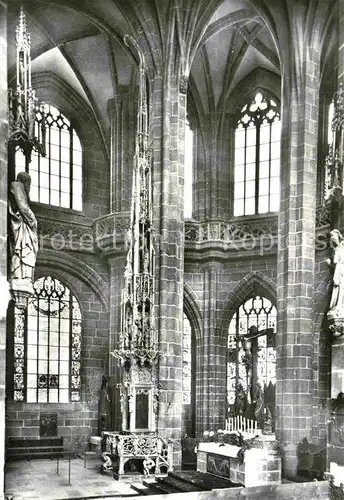 AK / Ansichtskarte Nuernberg St. Lorenzkirche Sakramentshaeuschen  Kat. Nuernberg