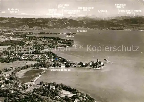 AK / Ansichtskarte Wasserburg Bodensee Lindau Bregenzerwald Fliegeraufnahme Kat. Wasserburg (Bodensee)