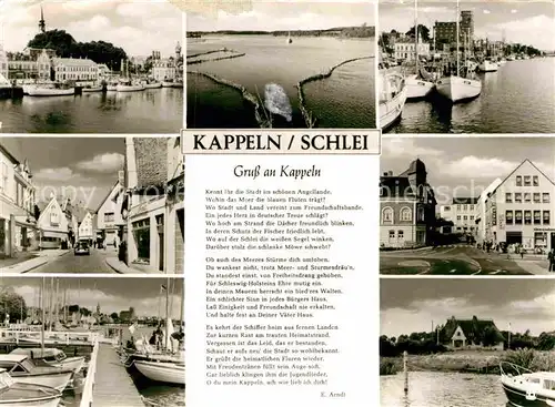 AK / Ansichtskarte Kappeln Schlei Gedicht E. Arndt  Kat. Kappeln