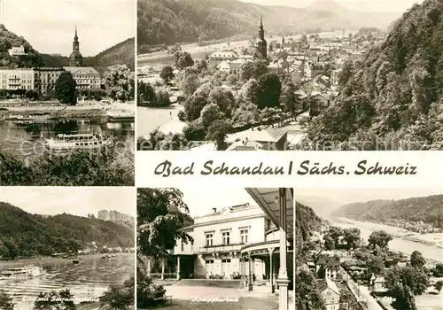 AK / Ansichtskarte Bad Schandau Elbe Schrammsteine Kneippkurbad  Kat. Bad Schandau